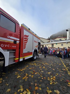 Pozarna vaja na OS Mirna, foto Monika Meglic, PGD Mirna